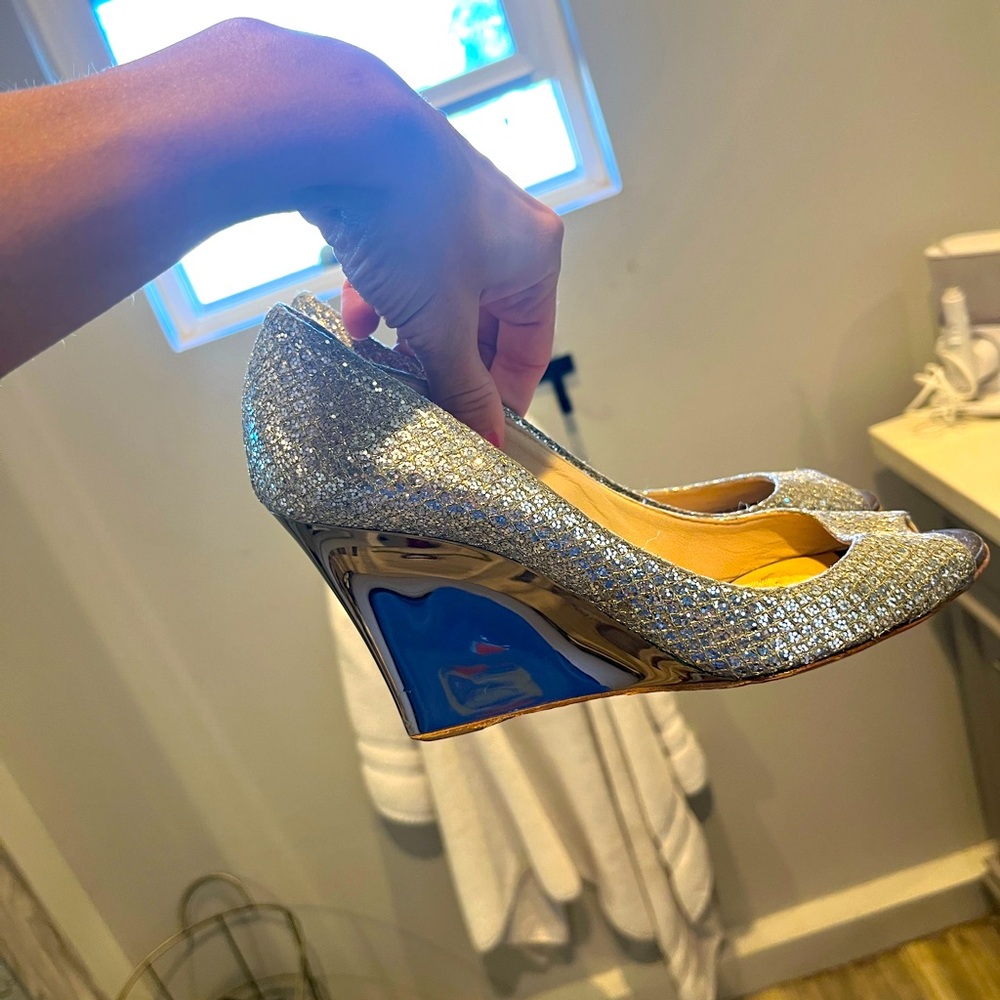 Jimmy Choo Mirror Wedges Authentic